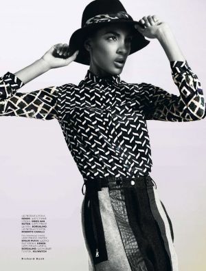 Black and white lusciousness - Jourdan Dunn for Vogue Russia October 2012 by Richard Bush.jpg